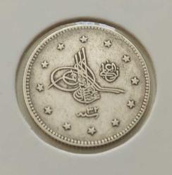 GÜMÜŞ 2 KURUŞ 1293-32 SULTAN II.ABDÜLHAMİT DÖNEMİ ORİJİNAL ÇİL 2ÇÇÇ1İ NADİRDİR