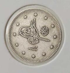 GÜMÜŞ 2 KURUŞ 1293-32 SULTAN II.ABDÜLHAMİT DÖNEMİ ORİJİNAL ÇİL 2ÇÇÇ1İ NADİRDİR