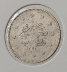 GÜMÜŞ 2 KURUŞ 1293-31 SULTAN II.ABDÜLHAMİT DÖNEMİ ORİJİNAL ÇİLALTI 2GG1TT NADİRDİR