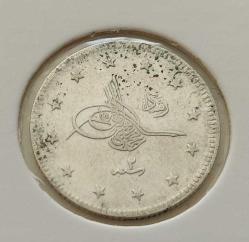 1327-2 GÜMÜŞ 2 KURUŞ SULTAN MEHMET REŞAT DÖNEMİ ORİJİNAL ÇOK ÇOK TEMİZ 3İİİ2Ç NADİRDİR