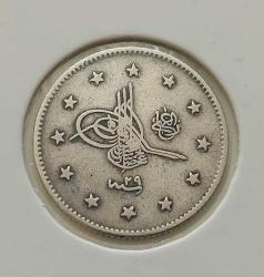 GÜMÜŞ 2 KURUŞ 1293-29 SULTAN II.ABDÜLHAMİT DÖNEMİ ORİJİNAL ÇOK ÇOK TEMİZ CC2Ş4 NADİRDİR