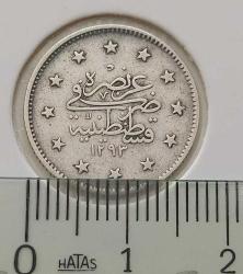 GÜMÜŞ 2 KURUŞ 1293-29 SULTAN II.ABDÜLHAMİT DÖNEMİ ORİJİNAL ÇOK ÇOK TEMİZ CC2Ş4 NADİRDİR