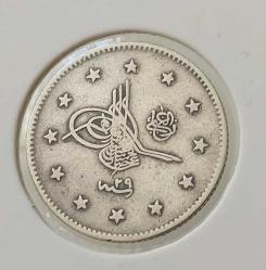 GÜMÜŞ 2 KURUŞ 1293-29 SULTAN II.ABDÜLHAMİT DÖNEMİ ORİJİNAL ÇOK ÇOK TEMİZ CC2Ş4 NADİRDİR