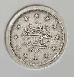GÜMÜŞ 2 KURUŞ 1293-29 SULTAN II.ABDÜLHAMİT DÖNEMİ ORİJİNAL ÇOK ÇOK TEMİZ CC2Ş4 NADİRDİR