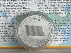 2021 - Batı Hun Devleti Gümüş Hatıra Parası - Darphane sertifikalı