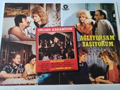 Ağlıyorsam Yaşıyorum Filmi Lobi kartı - No: 2  - Lobby Cards - Gülden Karaböcek - Salih Kırmızı - Suzan Avcı - Hakkı Kıvanç - Baki Tamer - Kenan Kurt - Atilla Ergun - Yıldırım Gencer - Pınar Özekit - İhsan Baysal - Sami Hazinses - Diler Saraç - Mehmet Dinler - Kamil Başaran - A.Fuat Kalkan