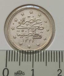 1327-1 GÜMÜŞ 2 KURUŞ SULTAN MEHMET REŞAT DÖNEMİ ORİJİNAL ÇİL 1YYY1R NADİRDİR