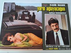Yarın Ağlayacağım Filmi Lobi kartı - No: 6 - Lobby Cards - Kadir İnanır - Yaprak Özdemiroğlu - Eşref Kolçak - Gül Erda - İhsan Baysal - Halit Refiğ - Hüseyin Özşahin - İlhan Engin
