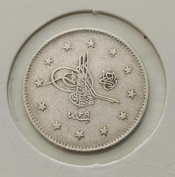 GÜMÜŞ 2 KURUŞ 1293-29 SULTAN II.ABDÜLHAMİT DÖNEMİ ORİJİNAL ÇİLALTI ĞĞ2V1 NADİRDİR