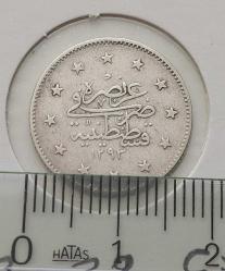 GÜMÜŞ 2 KURUŞ 1293-29 SULTAN II.ABDÜLHAMİT DÖNEMİ ORİJİNAL ÇİLALTI ĞĞ2V1 NADİRDİR