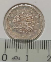 GÜMÜŞ 2 KURUŞ 1327-3 SULTAN MEHMET REŞAT DÖNEMİ ORİJİNAL ÇİLALTI F2DDD3 NADİRDİR