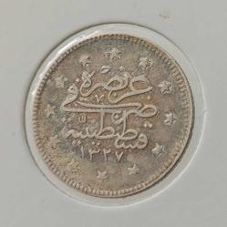 GÜMÜŞ 2 KURUŞ 1327-3 SULTAN MEHMET REŞAT DÖNEMİ ORİJİNAL ÇİLALTI F2DDD3 NADİRDİR