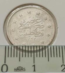 GÜMÜŞ 2 KURUŞ 1293-29 SULTAN II.ABDÜLHAMİT DÖNEMİ ORİJİNAL ÇİLALTI UUUU1Ü2 NADİRDİR