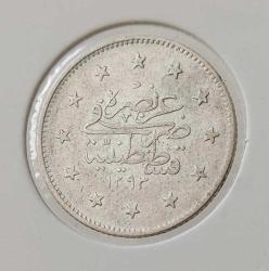 GÜMÜŞ 2 KURUŞ 1293-29 SULTAN II.ABDÜLHAMİT DÖNEMİ ORİJİNAL ÇİLALTI UUUU1Ü2 NADİRDİR