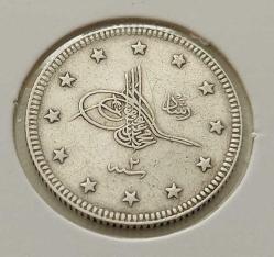 1327-2 GÜMÜŞ 2 KURUŞ SULTAN MEHMET REŞAT DÖNEMİ ORİJİNAL ÇİL-ÇİLALTI 5OOO2E NADİRDİR