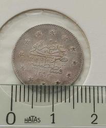 GÜMÜŞ 2 KURUŞ 1293-28 SULTAN II.ABDÜLHAMİT DÖNEMİ ORİJİNAL ÇOK ÇOK TEMİZ 2NNN1Ş NADİRDİR