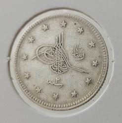 1327-2 GÜMÜŞ 2 KURUŞ SULTAN MEHMET REŞAT DÖNEMİ ORİJİNAL ÇİLALTI 4CCC2D NADİRDİR