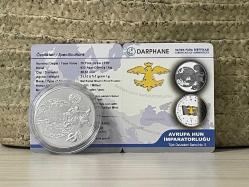 2022 - Avrupa Hun İmparatorluğu Gümüş Hatıra Parası - Darphane sertifikalı - Çil