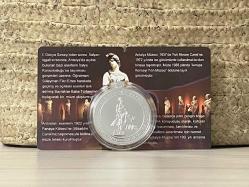 2022 - Antalya Müzesi 100. Yıl Gümüş Hatıra Parası - Darphane sertifikalı