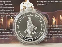 2022 - Antalya Müzesi 100. Yıl Gümüş Hatıra Parası - Darphane sertifikalı