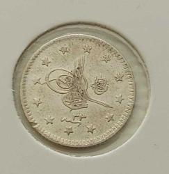 1293-33 GÜMÜŞ 1 KURUŞ SULTAN II.ABDÜLHAMİT DÖNEMİ ORİJİNAL ÇİLALTI cc2dd3 NADİRDİR