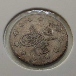 1293-19 GÜMÜŞ 1 KURUŞ SULTAN II.ABDÜLHAMİT DÖNEMİ ORİJİNAL ÇİLALTI ppp2y1 NADİRDİR