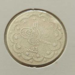 1293-16 GÜMÜŞ 5 KURUŞ SULTAN II.ABDÜLHAMİT DÖNEMİ ORİJİNAL ÇİLALTI ÇÇ2YY3 NADİRDİR