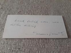 Karamağaralı Haluk ( Prof. Dr. )  - ANKARA - arkası ıslak imzalı kartvizit