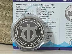 2022 - Deniz Ticaret Odası 40. Yıl Darphane Sertifikalı Gümüş Hatıra Para