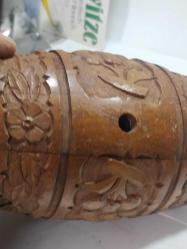 P70-------AHŞAP DEKORATİF EL DEKORLU KÜÇÜK FIÇI