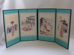 Vintage Kore Yaşam Temalı Küçük Paravan