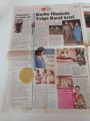 Milliyet Cafe Gazetesi - 12 Kasım 2008 - Halit Ergenç - Tan Sağtürk - Bergüzar Korel - Southfork'ta 30. Yıl Partisi - Hande Soral - Dallas Dizisi - Korku Filminde Tolga Karel Krizi - Arap Kızı Özgü Namal - İzzet Günay - Ali Sunal