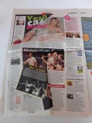 Milliyet Cafe Gazetesi - 17 Mart 2008 - Okan Bayülgen'in Makinası Disco Kralı Olacak - Eurovision'da Puanı Cimri Gruba Düştük - Sedef Kabaş - Sarp Apak'ın Reinada Mankenlerle Poz Vermesi Yasak - Tolga Çevik - Salih Kalyon - Mor Ve Ötesi