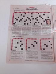 Milliyet Bulmaca Gazetesi - 22 Mart 2008 - Tolga Çevik Fotoğrafı - Fikret Kuşkan Fotoğraf - Melisa Sözen Fotoğrafı - Nejat İşler Fotoğrafı- Vildan Atasever Fotoğrafı - Güncel Bulmaca - Kolay Bulmaca - Kakuro - Uzman Bulmaca - Sudoku