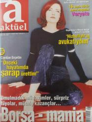 Aktüel Dergisi - 27 Ocak - 2 Şubat 2000 - Candan Erçetin - Metin Soysal - Ahmet Altan - Can Dündar - Nur Çintay A. - Gülben Ergen - Johnny Depp - Narciso Rodriguez - Yılmaz Erdoğan - Jülide Ateş - Mehmet Aslantuğ - Ahmet Turan Alkan - Süleyman Demirel - Murat Kekilli - Ali Deveci - MİT'in karşı tarihi - Kızıl ağacın kızı - Julia Hill - Asteriks Fanatikleri - Defne Asal - Seda Ercan - İmparatorluğun insani külliyat - Kuşbakışı İstanbul - Gürol Sözen - Natalie Cardone - Mine Akverdi - Şöhret fabrikatörü - Heykelin babası - Tren kaçırtan yemek - Arda Uskan - Çetin İnanç - Cem Davran - Kara kentin dedikoduları - İbrahim Tatlıses - Bedri Baykam - Mustafa Altıoklar - Erkin Koray - Starlık onunda hakkı - Hakkı Devrim - Hikmet Karagöz - Tan Sağtürk - Can Gürzap - Attila İlhan - Cüneyt Türel - Ataol Behramoğlu - Doğan Hızlan - Kerem Alışık - Ayşe Egesoy - İbrahim Sadri - Yılmaz Erdoğan - Cengiz Abazoğlu - Mina Somer - Üçüncü boyuta yolculuk - Bulmaca - Ericsson reklamı -