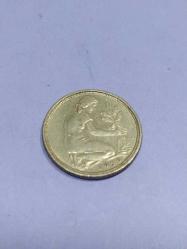 P24----MADENİ PARA ALMANYA 1950 50 PENNY
