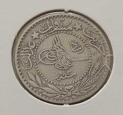 20 PARA 1327-3 SULTAN MEHMET REŞAT ORİJİNAL MADENİ NİKEL NADİR BB3CC2 ÇİLALTI