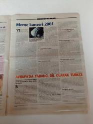 Cumhuriyet Bilim Teknik Gazetesi - 15 Aralık 2001 - Sayı 769 - Beyinde Sabit Bellek'in İzi Bulundu - Yapay Zeka Deha Sayılır Mı - Meme Kanseri 2001 - Avrupa'da Yabancı Dil Olarak Türkçe - 5 Kişi İçin 1 Kişiyi Feda - Erkek Süt Dökmüş Kedi Oluyor - Rektörler Ve Gerçekler - Tübitak Yayın Etiği Kurulu Kuruldu - Türkiye'de Çilek Domatesi