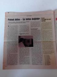 Cumhuriyet Bilim Teknik Gazetesi - 4 Aralık 1993 - Sayı 350 - Yarımburgaz Mağarası Kazıları - Fotokopi Ama Çevirmenlik De Yapıyor - Cinsel İşlev Bozuklukları -Kanserli Köyün Sırrı Çözülüyor - TÜBA Hayata Atıldı - Big Brother Yerküreyi Gözetliyor - Büyülü Bir Galaksi Andromeda- Yüzyılın Oto Projesi