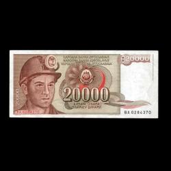 YUGOSLAVYA (1987) - 20.000 Dinar (ÇT 7,0/10) 