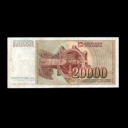 YUGOSLAVYA (1987) - 20.000 Dinar (ÇT 7,0/10) 