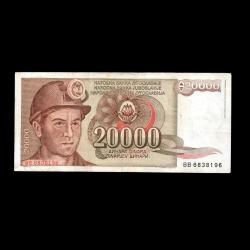 YUGOSLAVYA (1987) - 20.000 Dinar (ÇT 7,0/10) 
