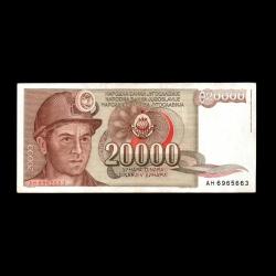 YUGOSLAVYA (1987) - 20.000 Dinar (ÇT 7,0/10) 