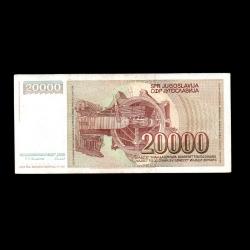 YUGOSLAVYA (1987) - 20.000 Dinar (ÇT 7,0/10) 