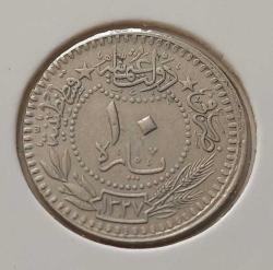 10 PARA 1327-6 SULTAN MEHMET REŞAT ORİJİNAL MADENİ NİKEL NADİR RR1AA1R ÇİLL
