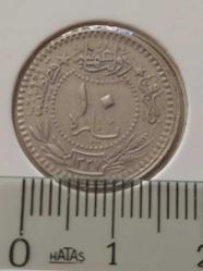 10 PARA 1327-6 SULTAN MEHMET REŞAT ORİJİNAL MADENİ NİKEL NADİR RR1AA1R ÇİLL