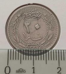 NİKEL 20 PARA 1327-5 SULTAN REŞAT ORİJİNAL MADENİ PARASI ÇOK ÇOK TEMİZ NADİR 4TT2Y1