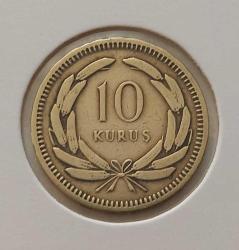 1951 YILI ORJİNAL MADENİ PİRİNÇ 10 ON KURUŞ NADİRDİR OOO2Y3 ÇİLALTI