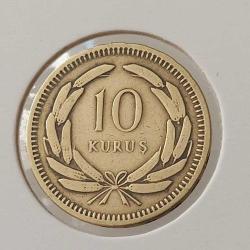 1951 YILI ORJİNAL MADENİ PİRİNÇ 10 ON KURUŞ NADİRDİR OOO2Y3 ÇİLALTI