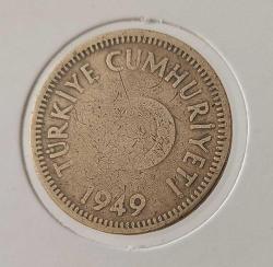 1949 PİRİNÇ 25 KURUŞ ORİJİNAL MADENİ PARA 2T3YY1 ÇOK TEMİZ